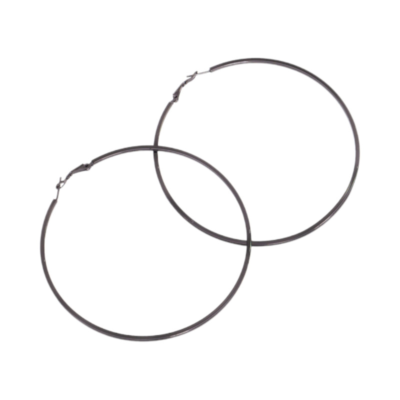 Σκουλαρίκι Κρίκος αιματίτης 90 mm