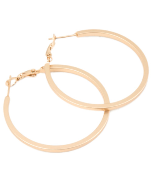 Σκουλαρίκι Κρίκος ματ χρυσός 40 mm