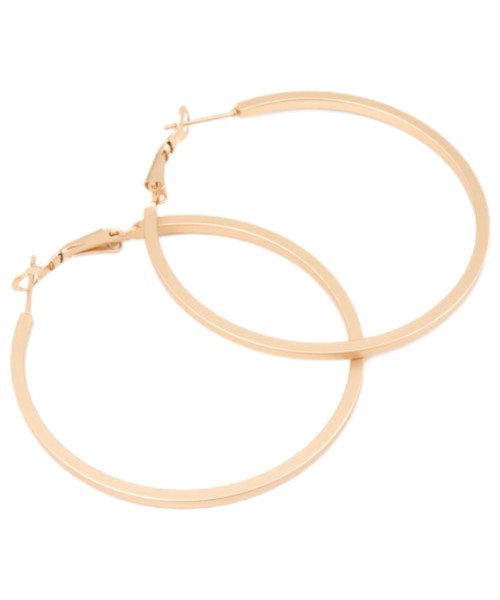 Σκουλαρίκι Κρίκος ματ χρυσός 50 mm