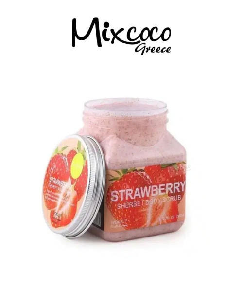 SCRUB ΣΩΜΑΤΟΣ ΜΕ ΕΚΧΥΛΙΣΜΑ ΦΡΑΟΥΛΑΣ - STRAWBERRY 350ML - SKU 220008-1