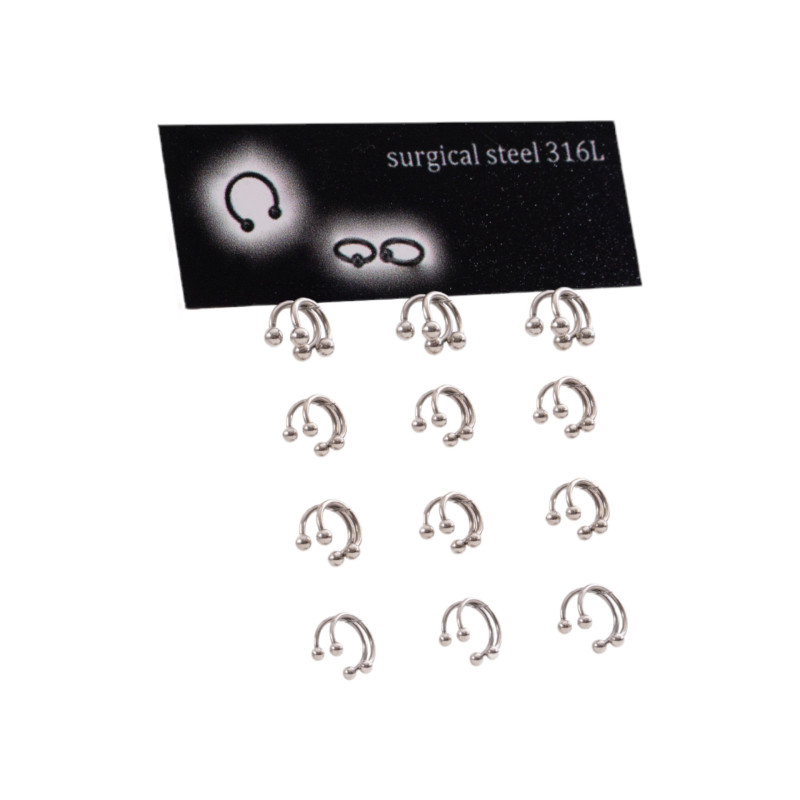 Σκουλαρίκι πέταλο Stainless Steel