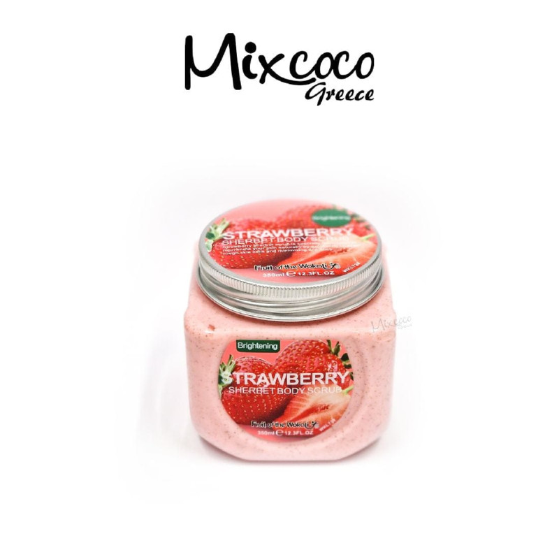 SCRUB ΣΩΜΑΤΟΣ ΜΕ ΕΚΧΥΛΙΣΜΑ ΦΡΑΟΥΛΑΣ - STRAWBERRY 350ML - SKU 220008-1