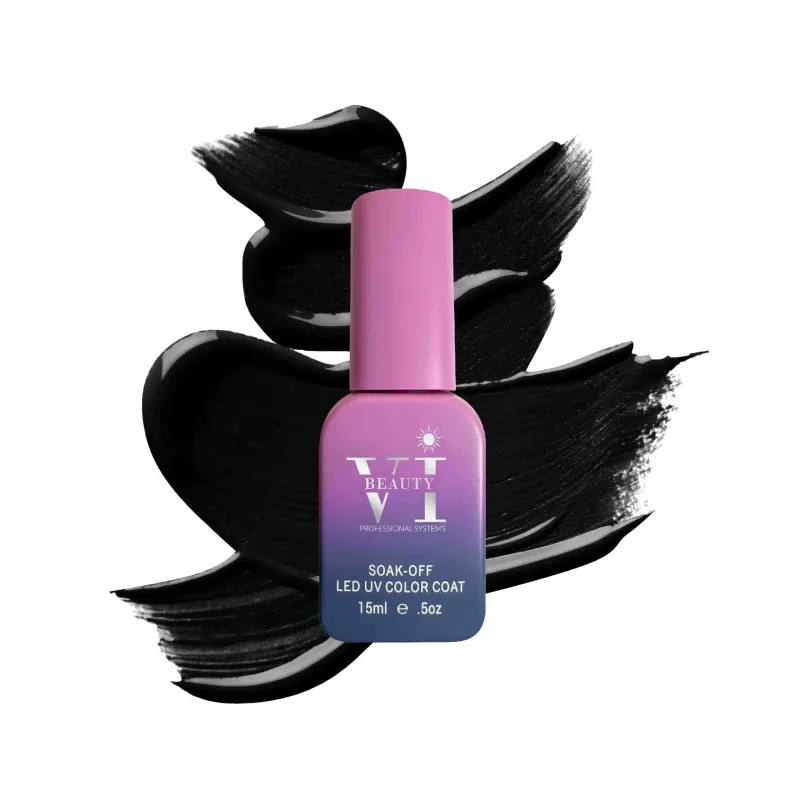 VI PRO-185 ΗΜΙΜΟΝΙΜΟ ΒΕΡΝΙΚΙ 15ML PITCH BLACK - SKU 103000-185