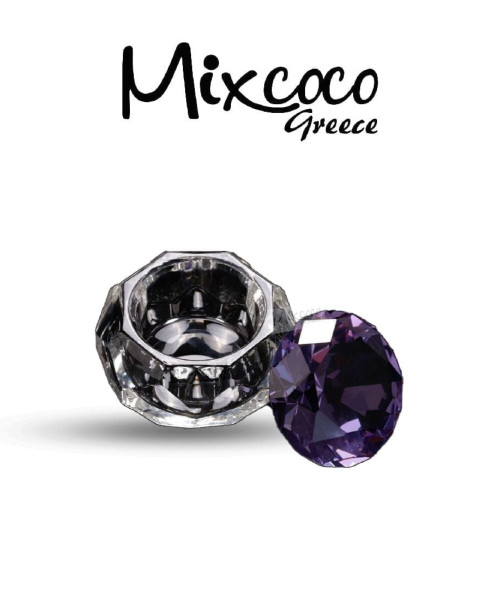 Ποτηράκι για Ακρυλικό Υγρό-Πούδρα Crystal Purple- Mixcoco
