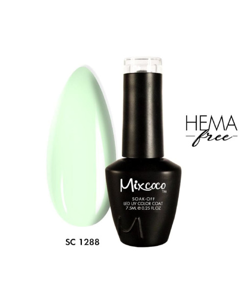 SC-1288 Ημιμόνιμο Βερνίκι 7.5ml Παστέλ Φιστικί Mixcoco - SKU 102128-8-75