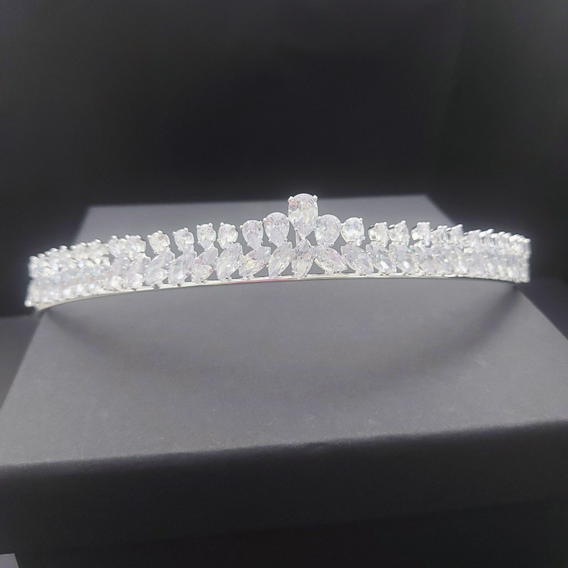 Νυφικό headpiece Zircon 2 cm