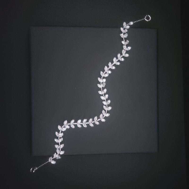 Νυφικό headpiece Zircon 27.5 cm