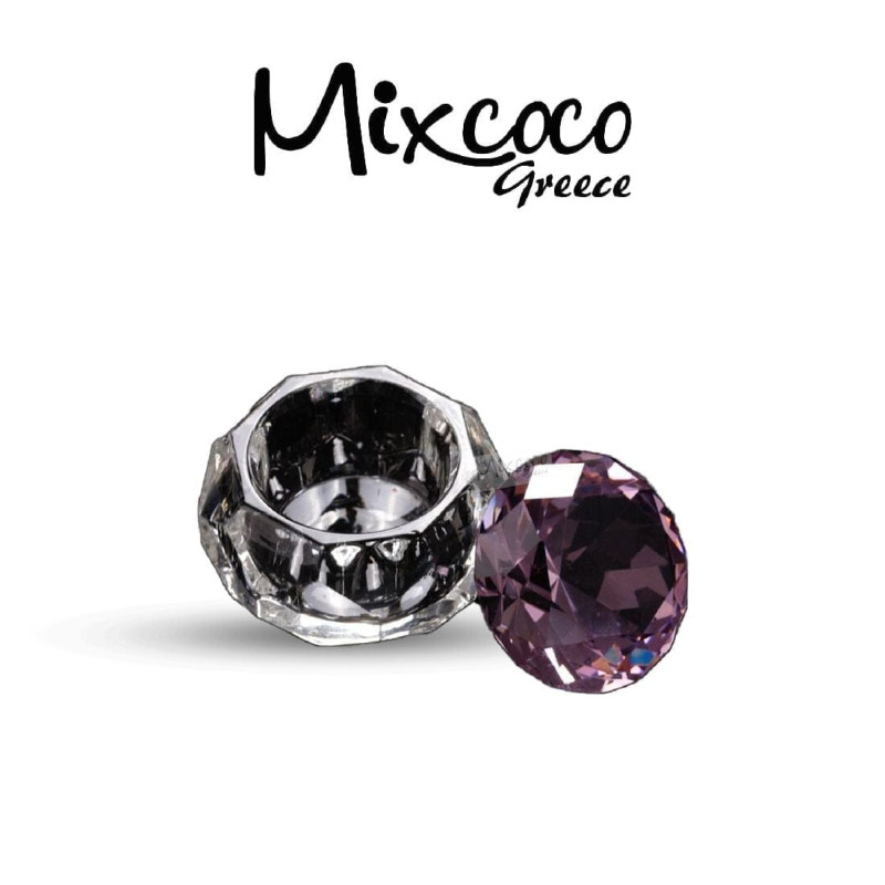 ΠΟΤΗΡΑΚΙ ΓΙΑ ΑΚΡΥΛΙΚΟ ΥΓΡΟ-ΠΟΥΔΡΑ CRYSTAL PINK- Mixcoco