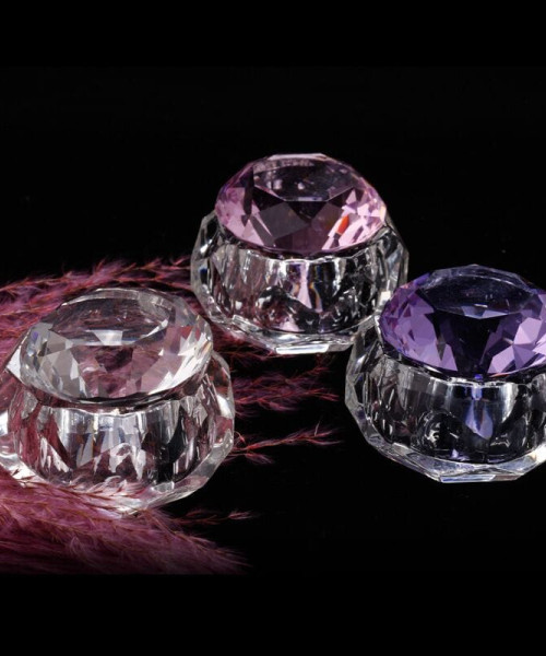 Ποτηράκι για Ακρυλικό Υγρό-Πούδρα Crystal Purple- Mixcoco