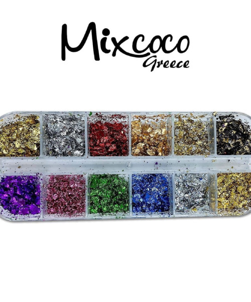 ΚΑΣΕΤΙΝΑ ΜΕ ΧΡΩΜΑΤΙΣΤΑ ΦΥΛΛΑ ΧΡΥΣΟΥ- Mixcoco