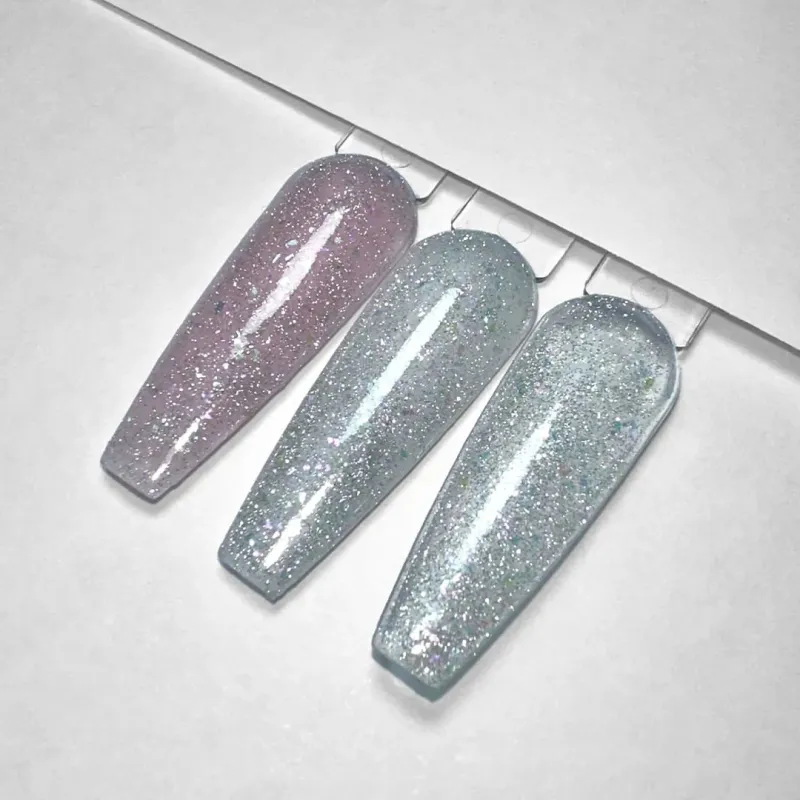 DISCO RAINBOW FLAKE NON WIPE TOP COAT 15ML- Mixcoco