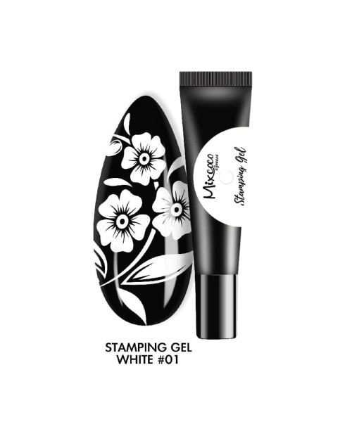STAMPING GEL 8GR 01 WHITE- Mixcoco