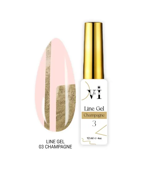 LINE GEL 03 CHAMPAGNE- Mixcoco