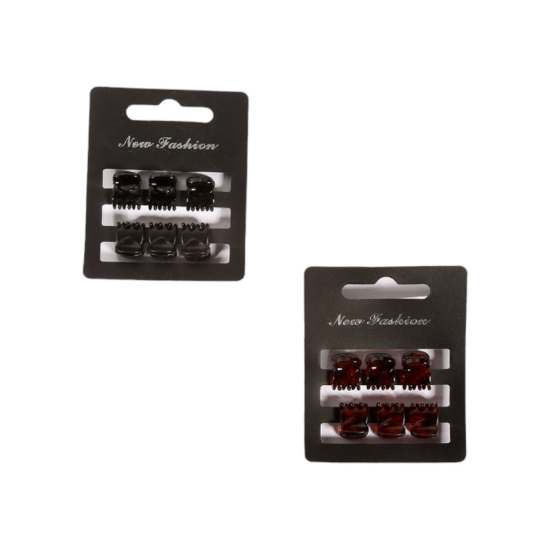 Κλάμερ μαλλιών 1.2 cm, set 6pcs