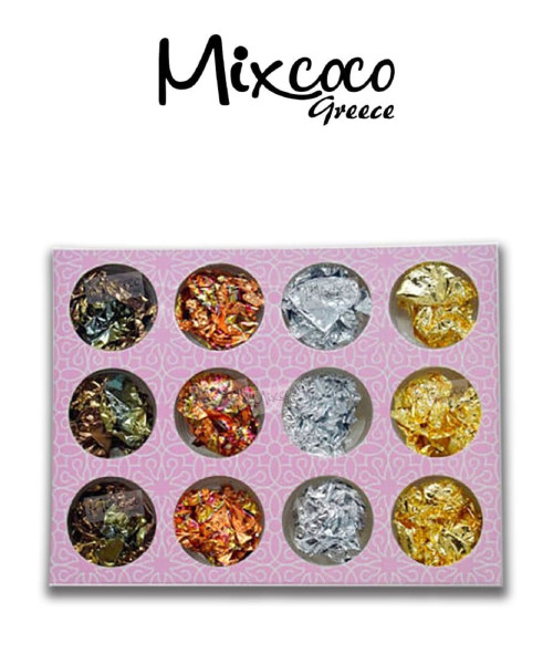 ΦΥΛΛΑ ΧΡΥΣΟΥ 12 ΤΕΜΑΧΙΑ- Mixcoco