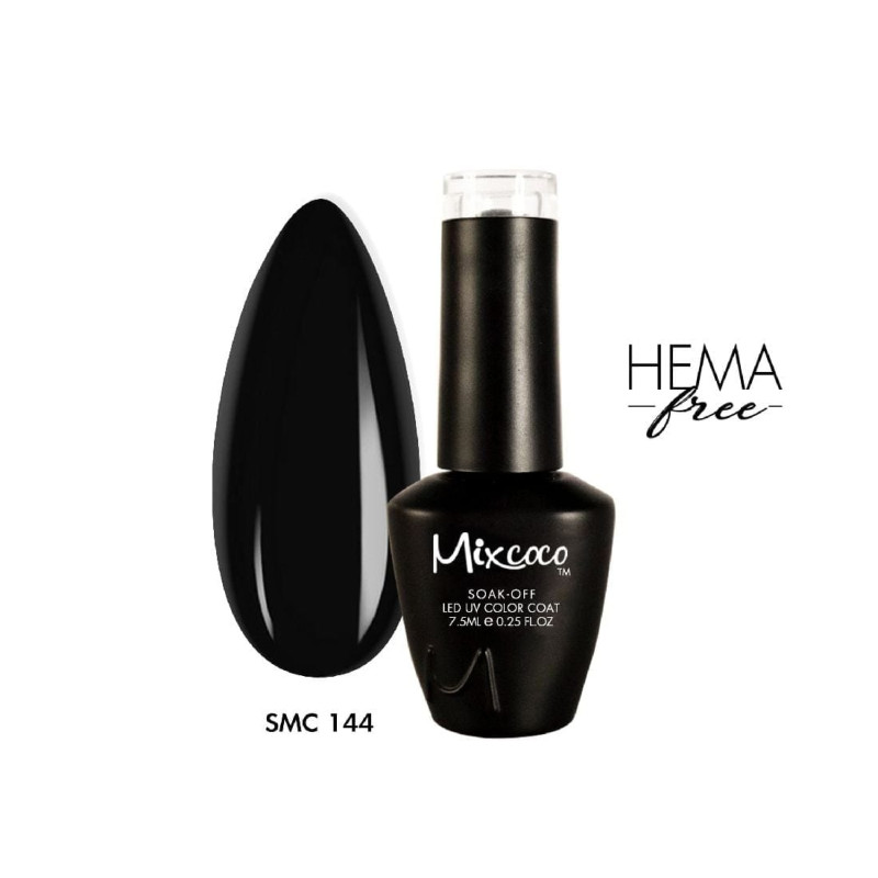 SMC 144 Ημιμόνιμο Βερνίκι 7.5ml Μαύρο - SKU 100144-75