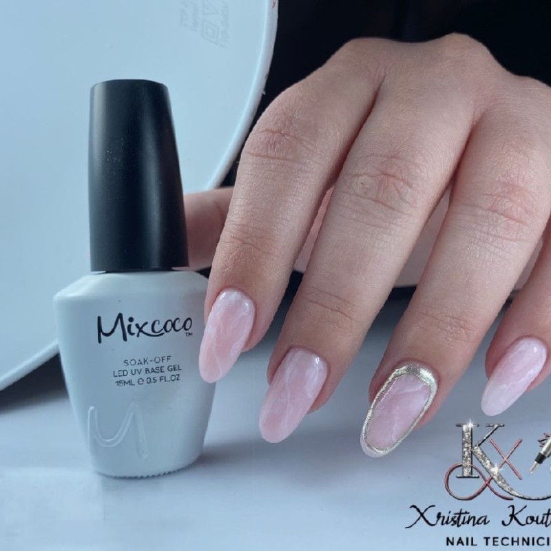 RUBBER BASE 064 BABY PINK 15ML - SKU 100197-64