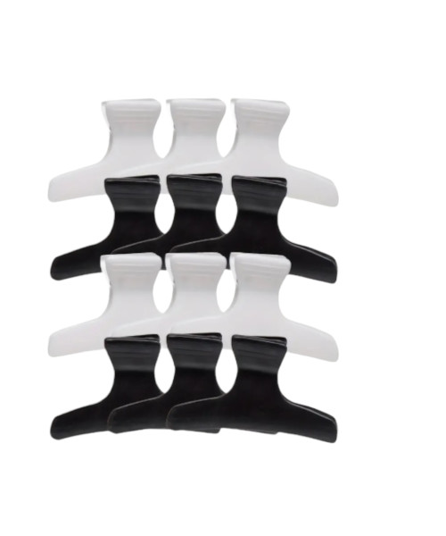 Κομμωτηριακο κλαμερ μαλλιών σετ 12 τεμ