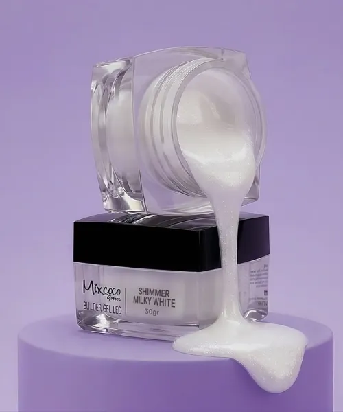 BUILDER GEL SHIMMER MILKY WHITE 30GR MIXCOCO - SKU 150730-1