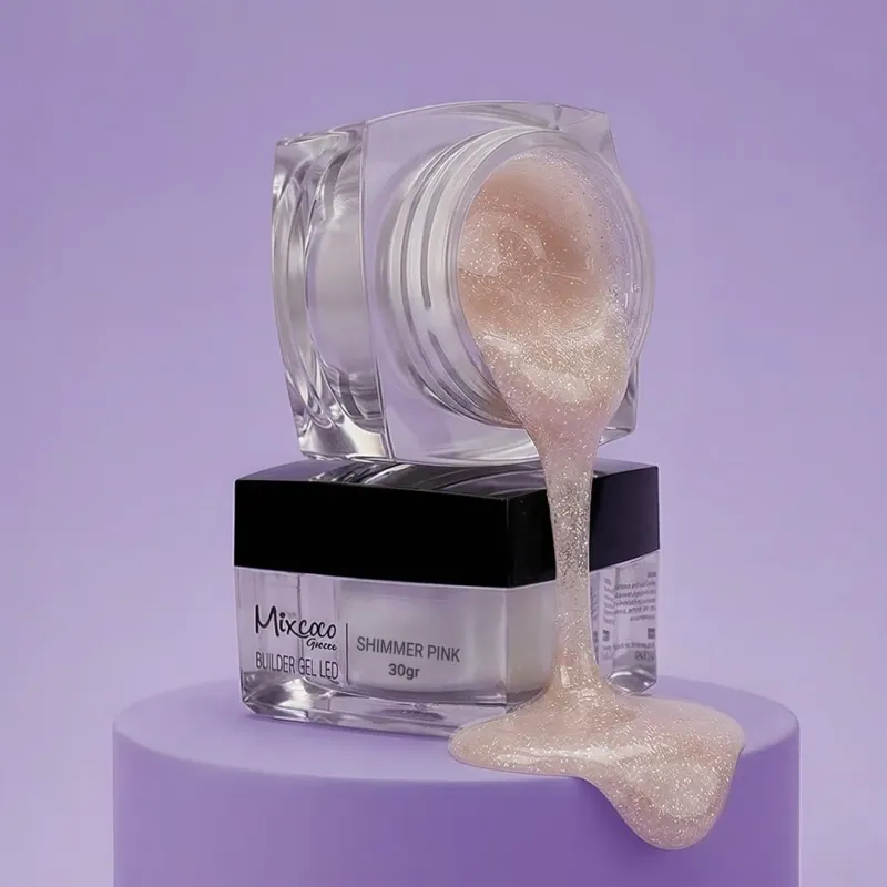 BUILDER GEL SHIMMER PINK 30GR MIXCOCO - SKU 150730