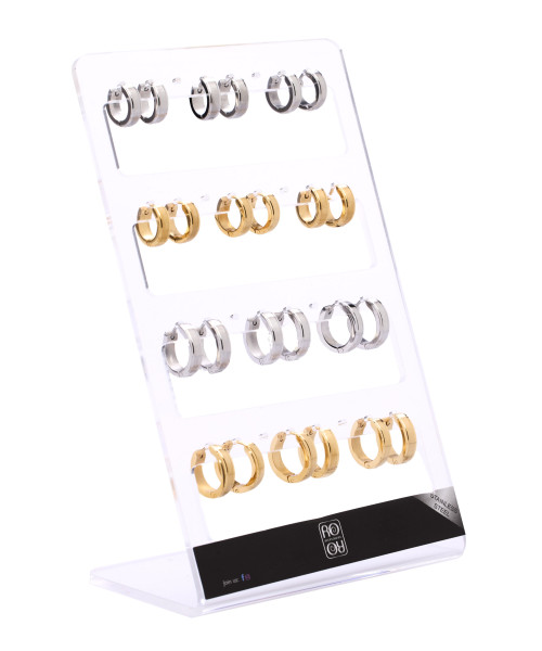 Σκουλαρίκια αυτιού κρίκοι Stainless Steel MAT