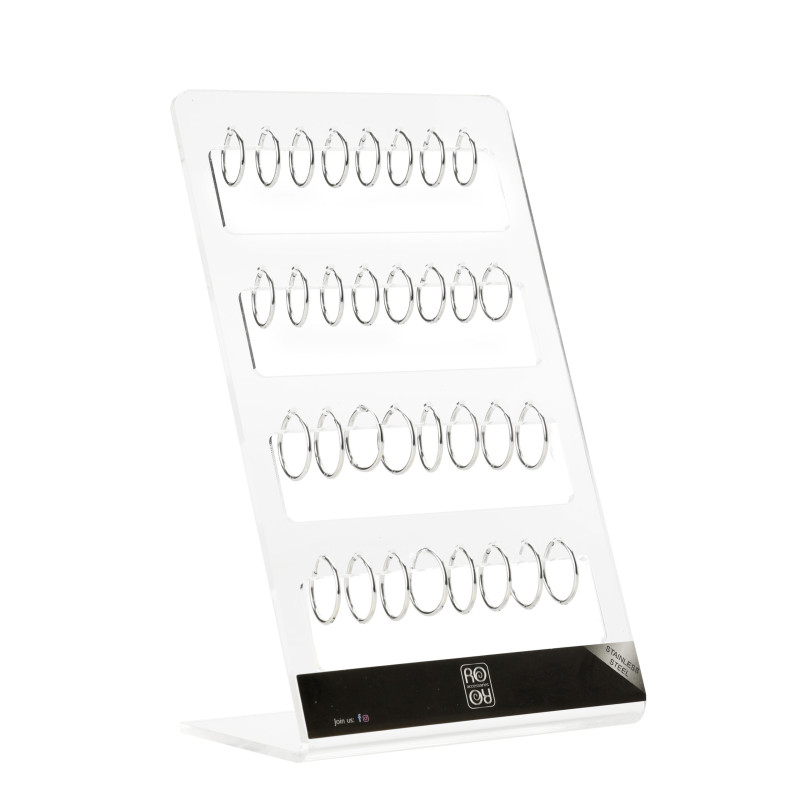 Σκουλαρίκι Κρίκος αυτιού Stainless Steel 1.2*12/14