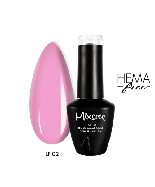 LF-02 Ημιμόνιμο Βερνίκι 7.5ml (Ροζ Λιλά) Mixcoco - SKU 100502-75
