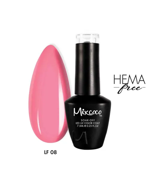 LF-08 Ημιμόνιμο Βερνίκι 7.5ml (Ροζ Φούξια) Mixcoco - SKU 100508-75
