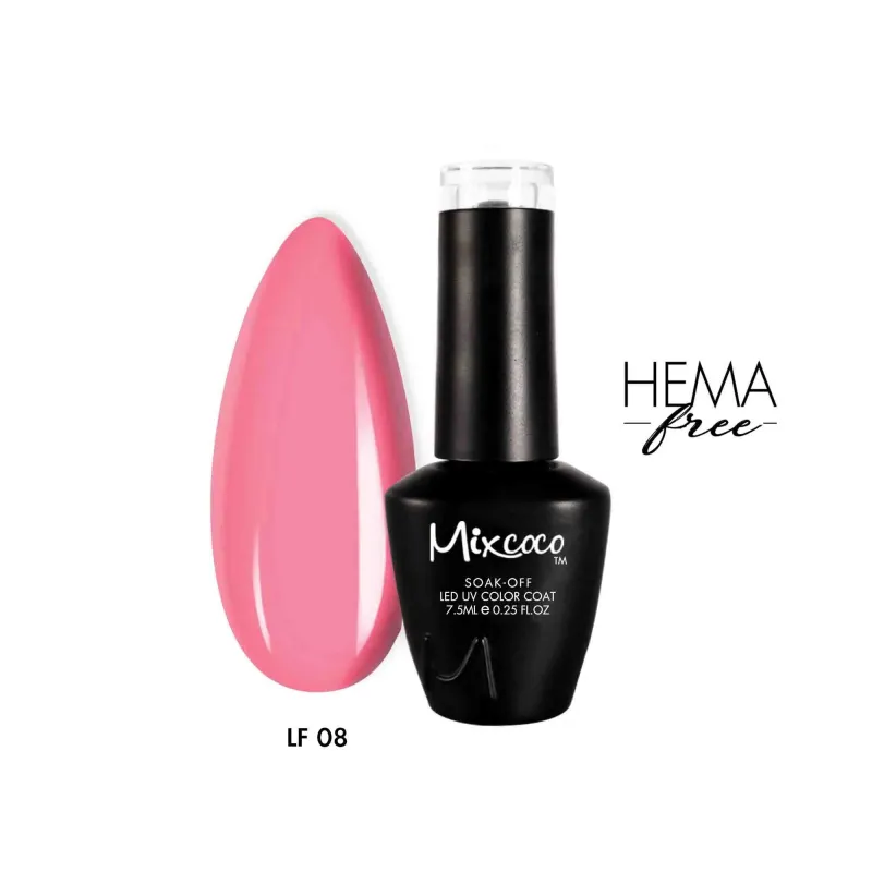 LF-08 Ημιμόνιμο Βερνίκι 7.5ml (Ροζ Φούξια) Mixcoco - SKU 100508-75