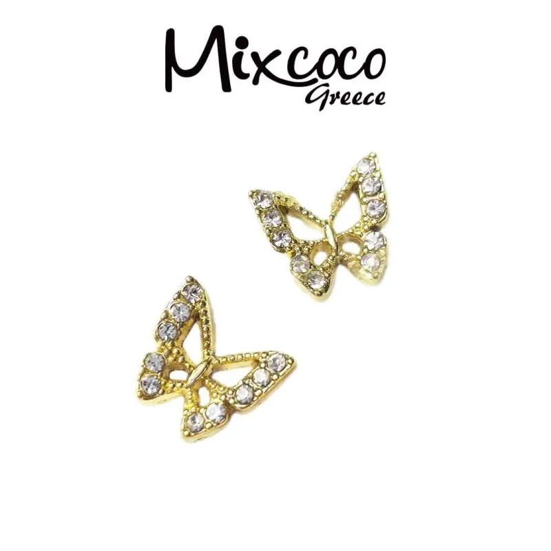 ΜΕΤΑΛΛΙΚΕΣ ΔΙΑΚΟΣΜΗΤΙΚΕΣ ΠΕΤΑΛΟΥΔΕΣ ΧΡΥΣΕΣ 2ΤΕΜ- Mixcoco