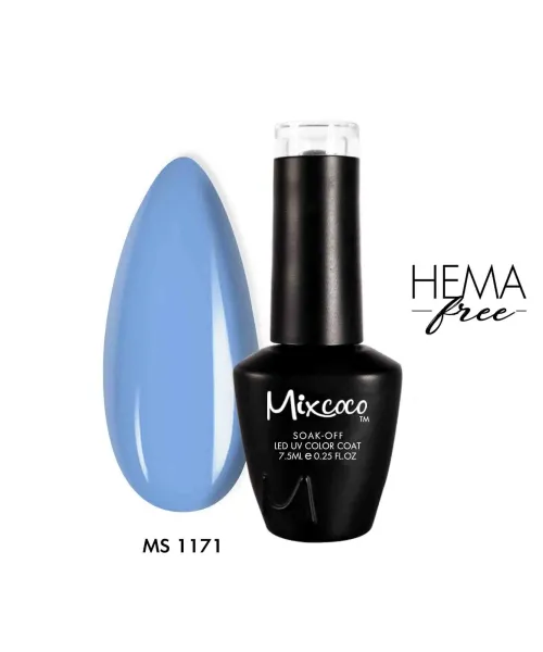 MS-1171 Ημιμόνιμο Βερνίκι 7.5ml (Baby Blue) Mixcoco - SKU 111171-75