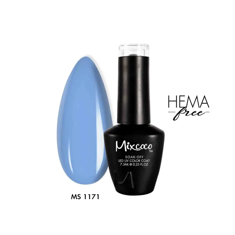 MS-1171 Ημιμόνιμο Βερνίκι 7.5ml (Baby Blue) Mixcoco - SKU 111171-75