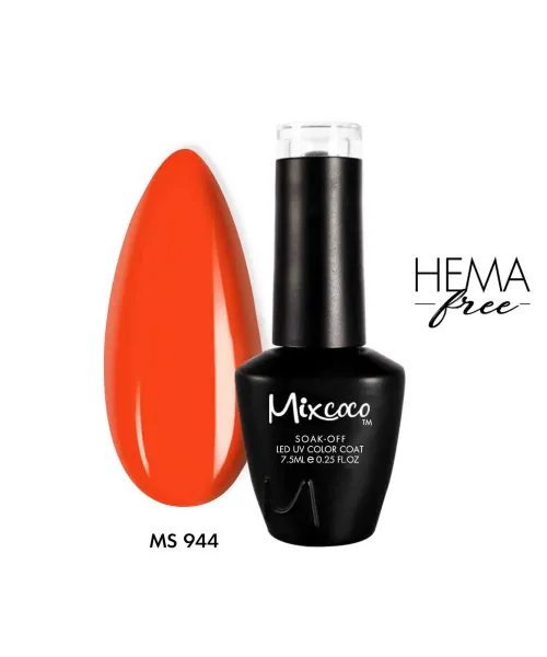 MS-944 Ημιμόνιμο Βερνίκι 7.5ml (Πορτοκαλί) Mixcoco - SKU 110944-75