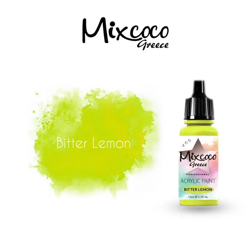 ΑΚΡΥΛΙΚΟ ΧΡΩΜΑ ΑΕΡΟΓΡΑΦΟΥ BITTER LEMON 15ML - SKU 204148