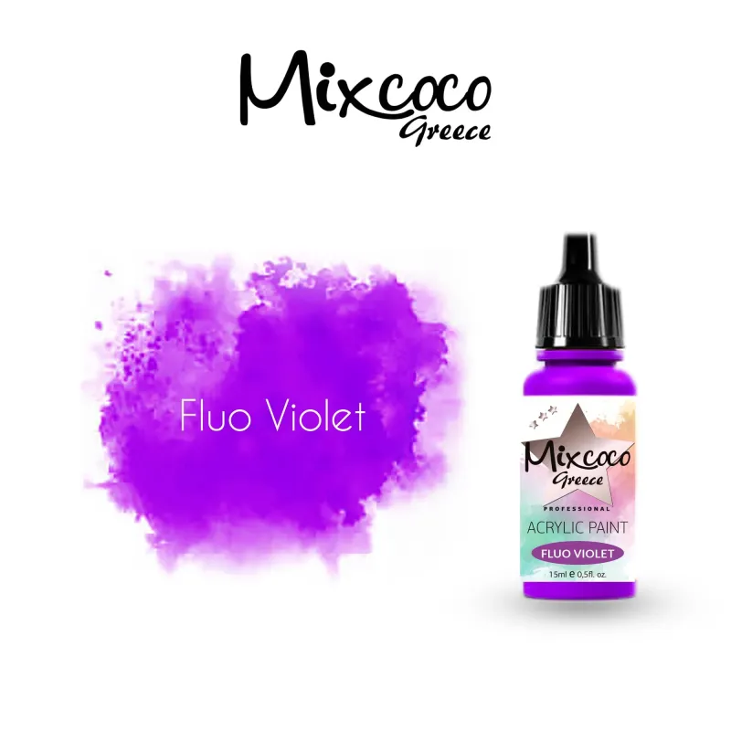 ΑΚΡΥΛΙΚΟ ΧΡΩΜΑ ΑΕΡΟΓΡΑΦΟΥ FLUO VIOLET 15ML - SKU 204149