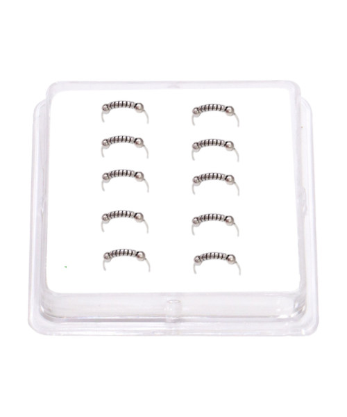 Σκουλαρίκι Κρίκος Μύτης Ασήμι 925