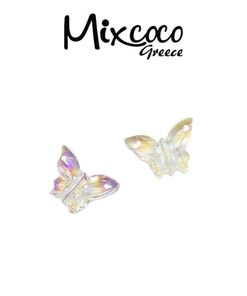 ΔΙΑΦΑΝΕΣ ΙΡΙΔΙΖΟΥΖΕΣ ΔΙΑΚΟΣΜΗΤΙΚΕΣ ΠΕΤΑΛΟΥΔΕΣ 2ΤΕΜ- Mixcoco