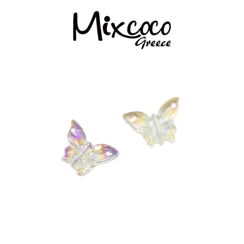 ΔΙΑΦΑΝΕΣ ΙΡΙΔΙΖΟΥΖΕΣ ΔΙΑΚΟΣΜΗΤΙΚΕΣ ΠΕΤΑΛΟΥΔΕΣ 2ΤΕΜ- Mixcoco