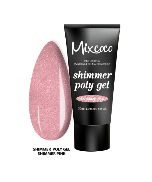 SHIMMER POLY GEL MIXCOCO 30ML SHIMMER PINK - SKU 170021