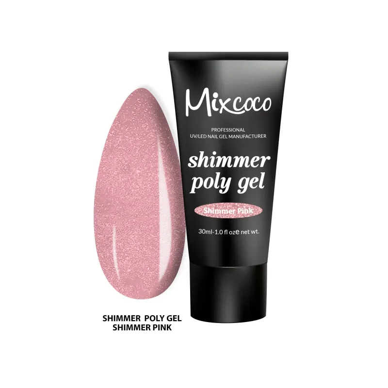 SHIMMER POLY GEL MIXCOCO 30ML SHIMMER PINK - SKU 170021