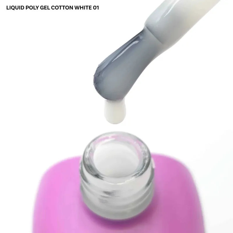 LIQUID POLY GEL 01 COTTON WHITE 15ML - SKU 175000-01