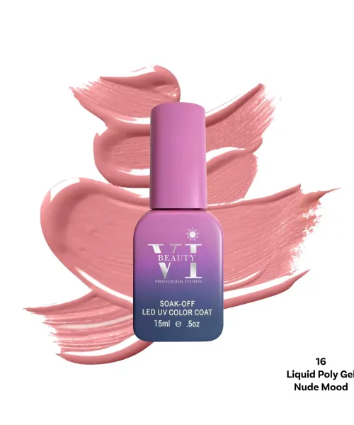 LIQUID POLY GEL 16 NUDE MOOD 15ML - SKU 175000-16