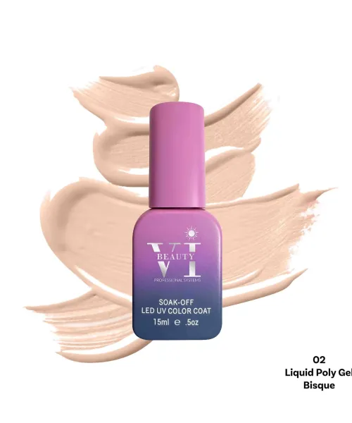 LIQUID POLY GEL 02 BISQUE 15ML - SKU 175000-02