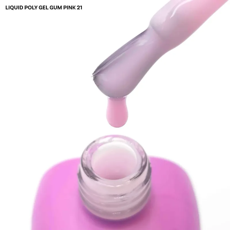 LIQUID POLY GEL 21 GUM PINK 15ML - SKU 175000-21