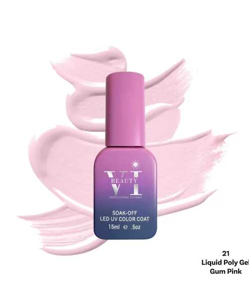 LIQUID POLY GEL 21 GUM PINK 15ML - SKU 175000-21