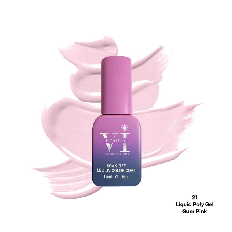 LIQUID POLY GEL 21 GUM PINK 15ML - SKU 175000-21