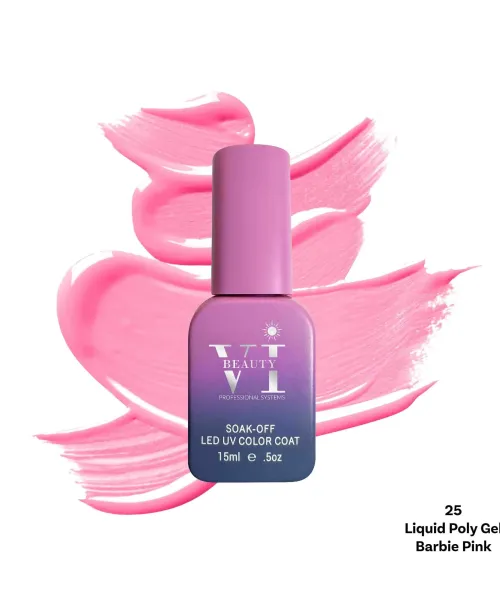 LIQUID POLY GEL 25 BARBIE PINK 15ML - SKU 175000-25