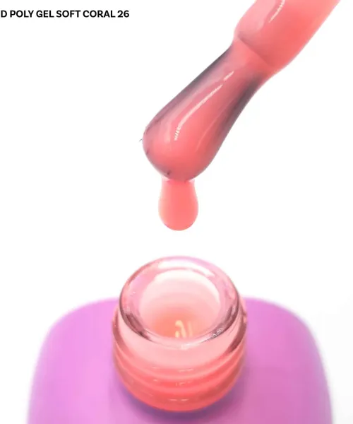 LIQUID POLY GEL 26 SOFT CORAL 15ML - SKU 175000-26