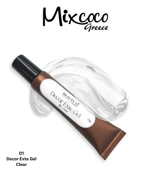 DECOR EXTE GEL - 01 CLEAR- Mixcoco