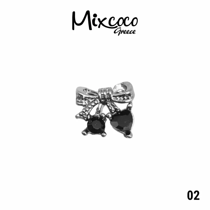 JEWELS ΜΕΤΑΛΛΙΚΑ ΔΙΑΚΟΣΜΗΤΙΚΑ 2 ΤΕΜ DARK 01- Mixcoco